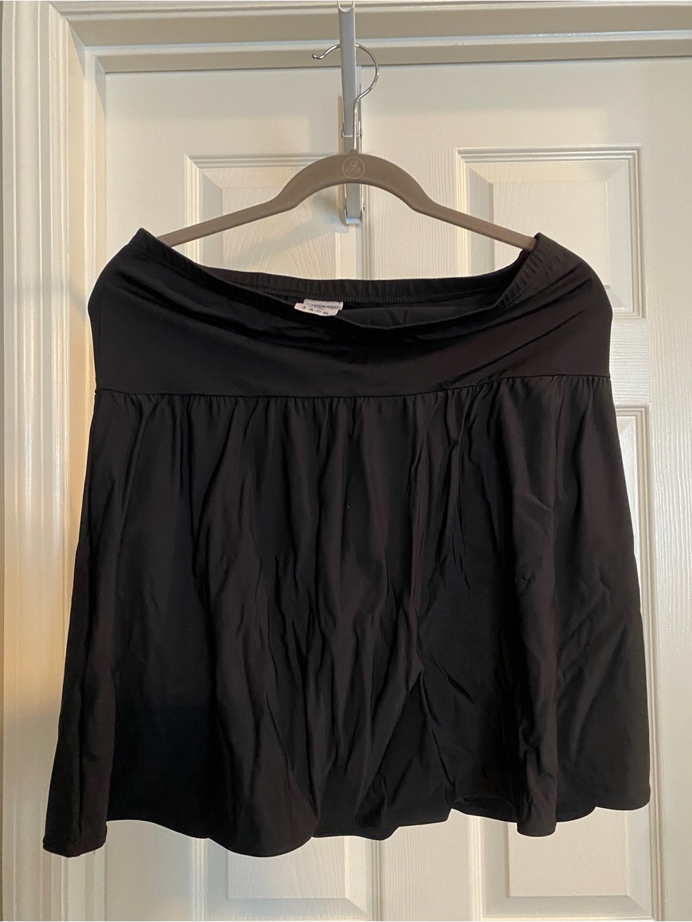Lands' End Black Women’s Swim Skater Skirt